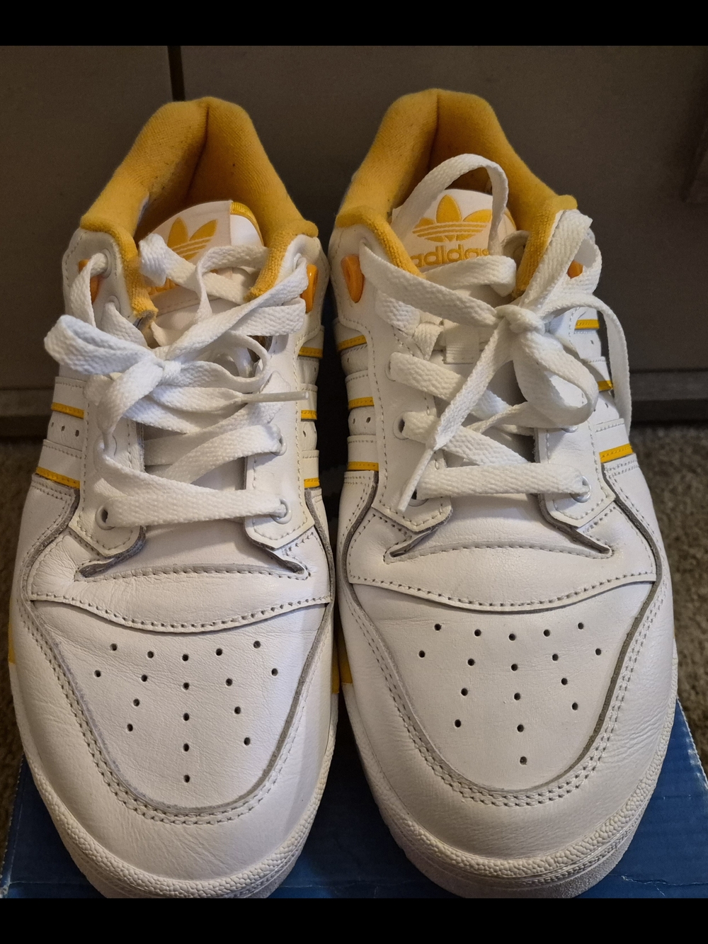 Yellow and White Adidas Rivalry